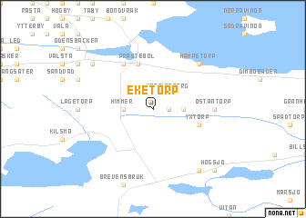 map of Eketorp