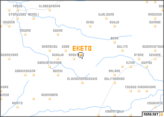 map of Ekéto