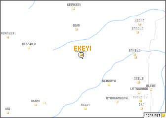 map of Ekéyi