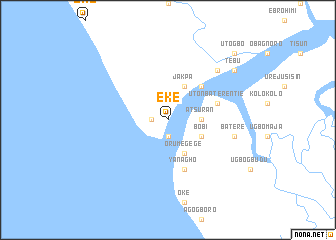 map of Eke