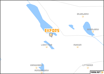 map of Ekfors