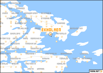 map of Ekholmen