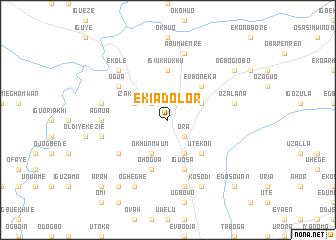 map of Ekiadolor