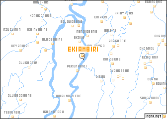 map of Ekiambiri