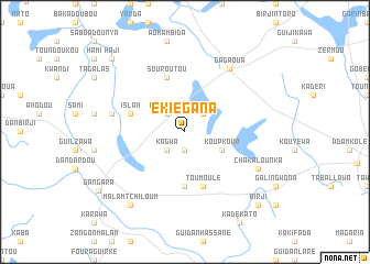 map of Ekiégana