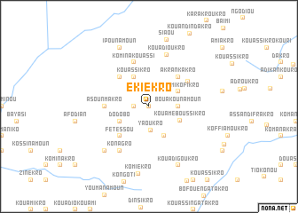map of Ekiékro