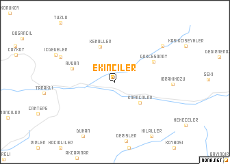 map of Ekinciler