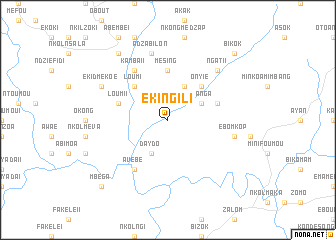 map of Ekingili