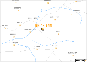 map of Ekinhisar