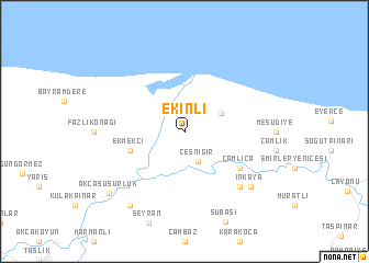 map of Ekinli