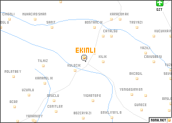 map of Ekinli