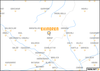 map of Ekinören