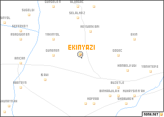 map of Ekinyazı