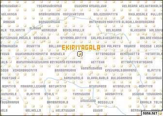 map of Ekiriyagala