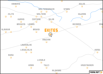 map of Eķītes