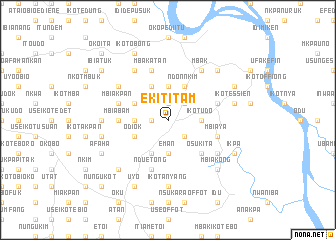 map of Ekit Itam