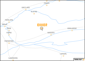 map of Ekker