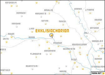 map of Ekklisiochórion