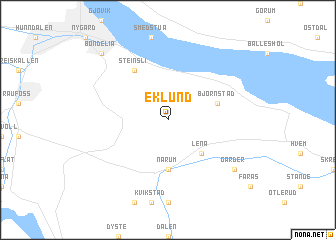 map of Eklund