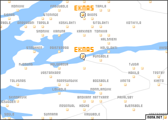 map of Eknäs
