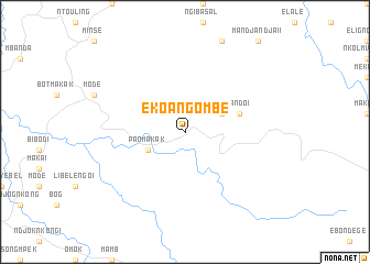 map of Ekoangombé