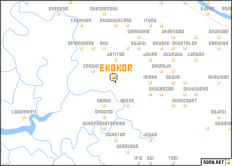 map of Ekokor