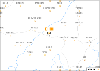 map of Ékok