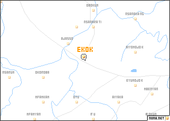 map of Ekok