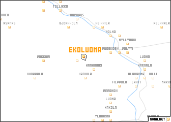 map of Ekoluoma