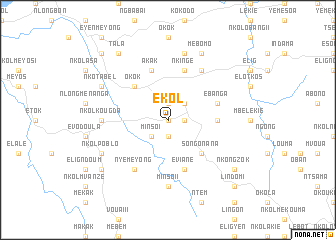 map of Ékol