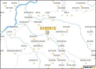 map of Ekomayé