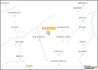 map of Ekombe