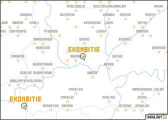 map of Ekombitié