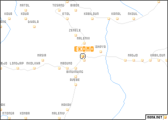 map of Ékomo