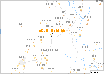 map of Ekona Mbenge