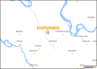 map of Ekonda Moke