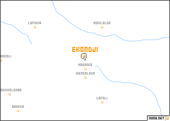 map of Ekondji