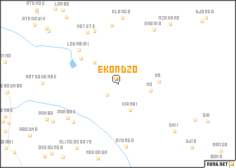 map of Ekondzo