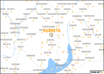 map of Ekonète