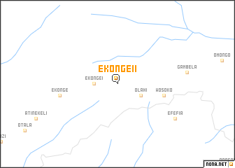 map of Ekonge II