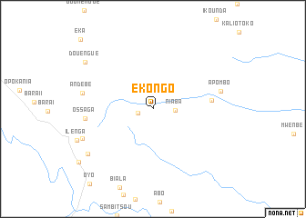 map of Ekongo