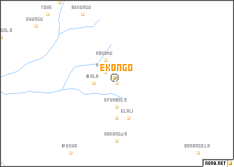 map of Ekongo