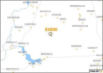 map of Ekonk