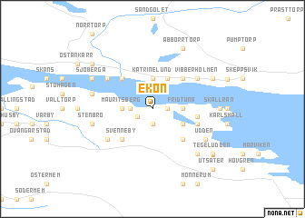 map of Ekön