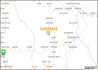 map of Ekorékié