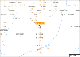 map of Ekosa