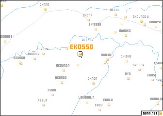 map of Ekosso