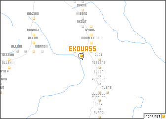 map of Ekouass