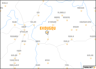 map of Ékougou