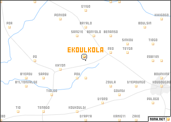 map of Ekoulkola